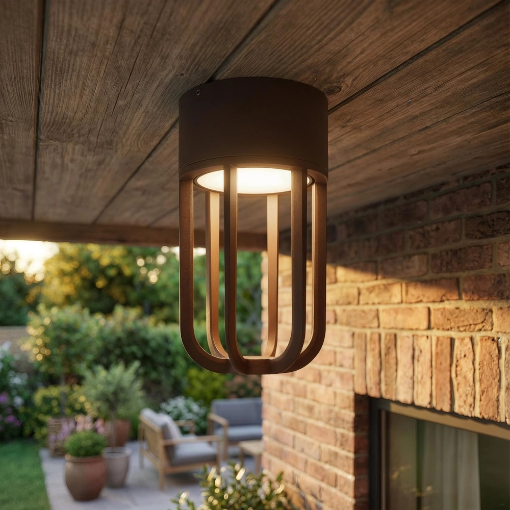 Deckenlampe Wells Rostbraun Lucide 5411212334107