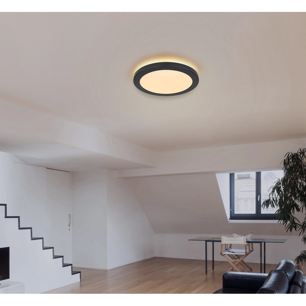 Design-Deckenlicht Lasse schwarz Ø 29,8 cm Globo 9007371414161