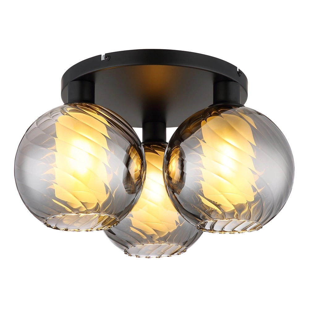 3-Licht Deckenlampe Ulf Schwarz