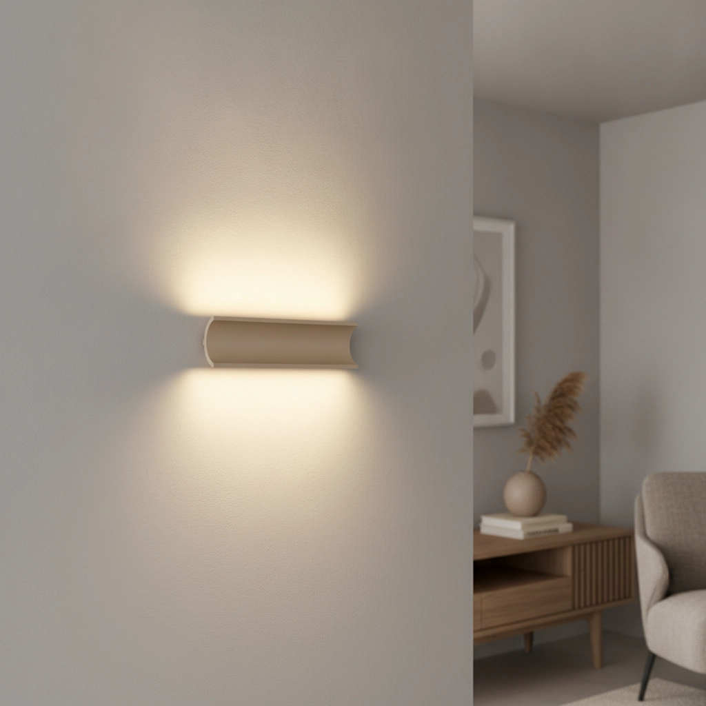 Indirekte Wandlampe Malibu Auf-runter – Champagner