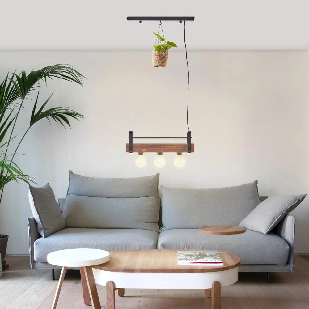 Hängelampe Bankwood 50cm Brilliant 4004353396571