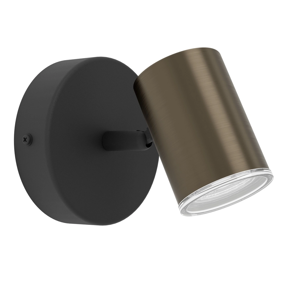 Badezimmerscheinwerfer Consuma 1 GU10 – schwarz mit Bronze