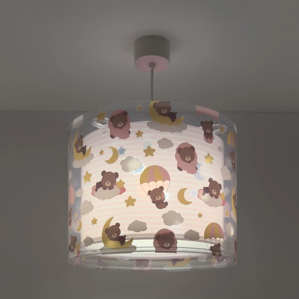 Pendelleuchte für Kinderzimmer Baby Teddy rosa Dalber 8420406002651