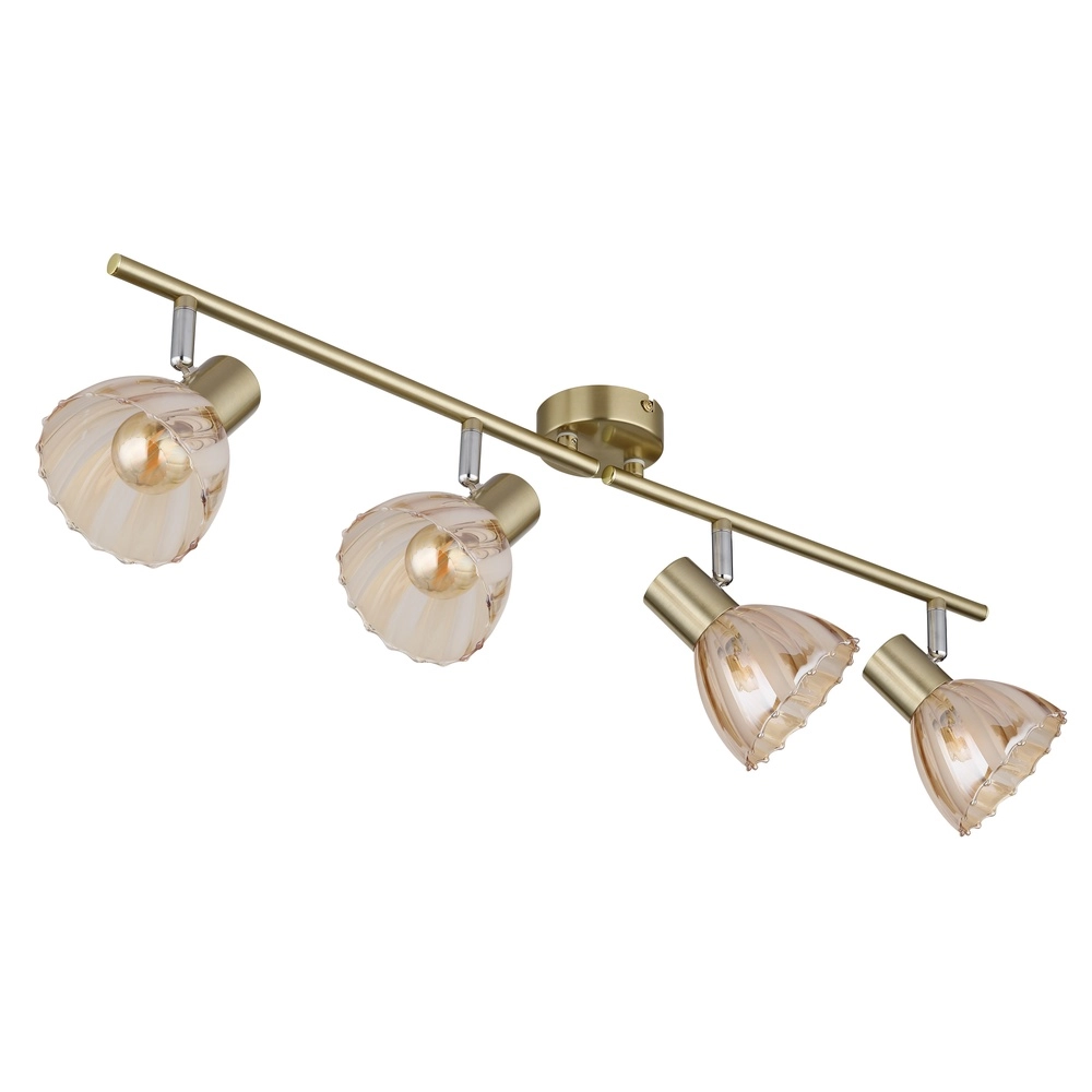 Deckenlampe 4-Licht Zachery Gold Globo 9007371531509