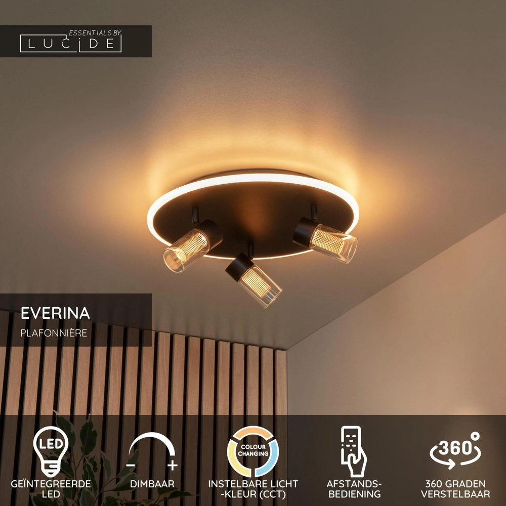 Elegante Deckenlampe Everina Ø 40cm Lucide 5411212011053