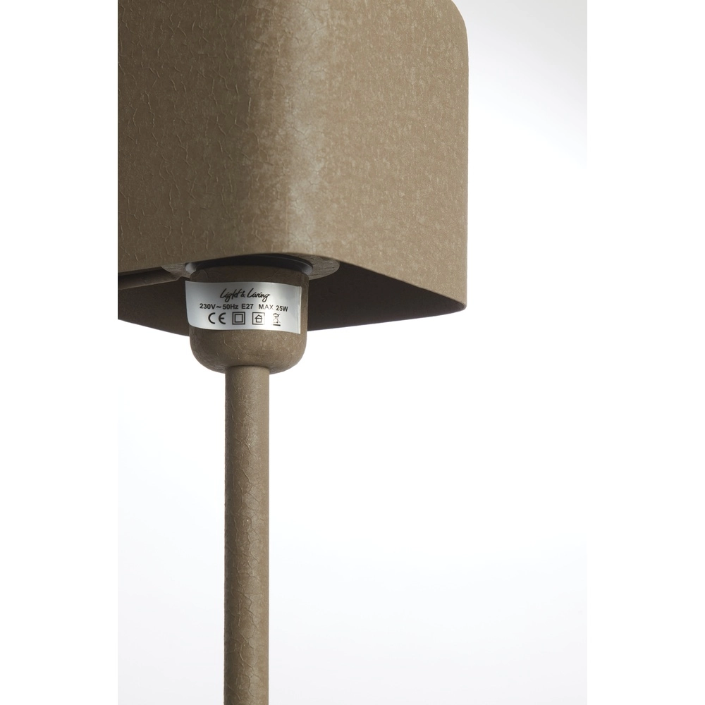 Nachttischlampe Elenie 13x13 cm – matt dunkelbraun Light & Living 8717807818685