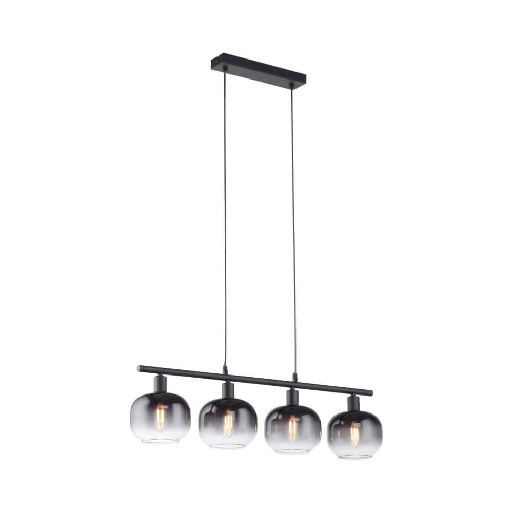 Schwarze Hängelampe Zea 4-Licht Just Light 4043689993757