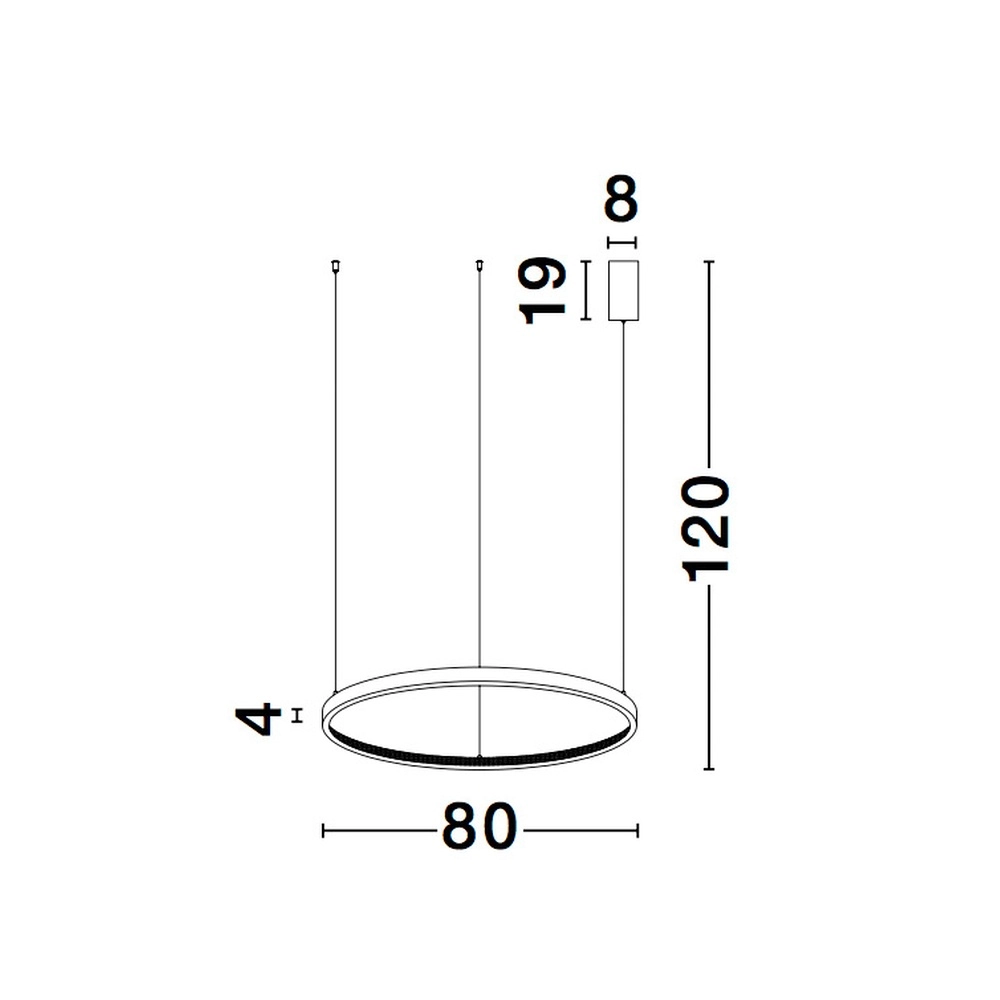 Pendelleuchte Preston schwarz Ø 80cm Lyora 5212017429186