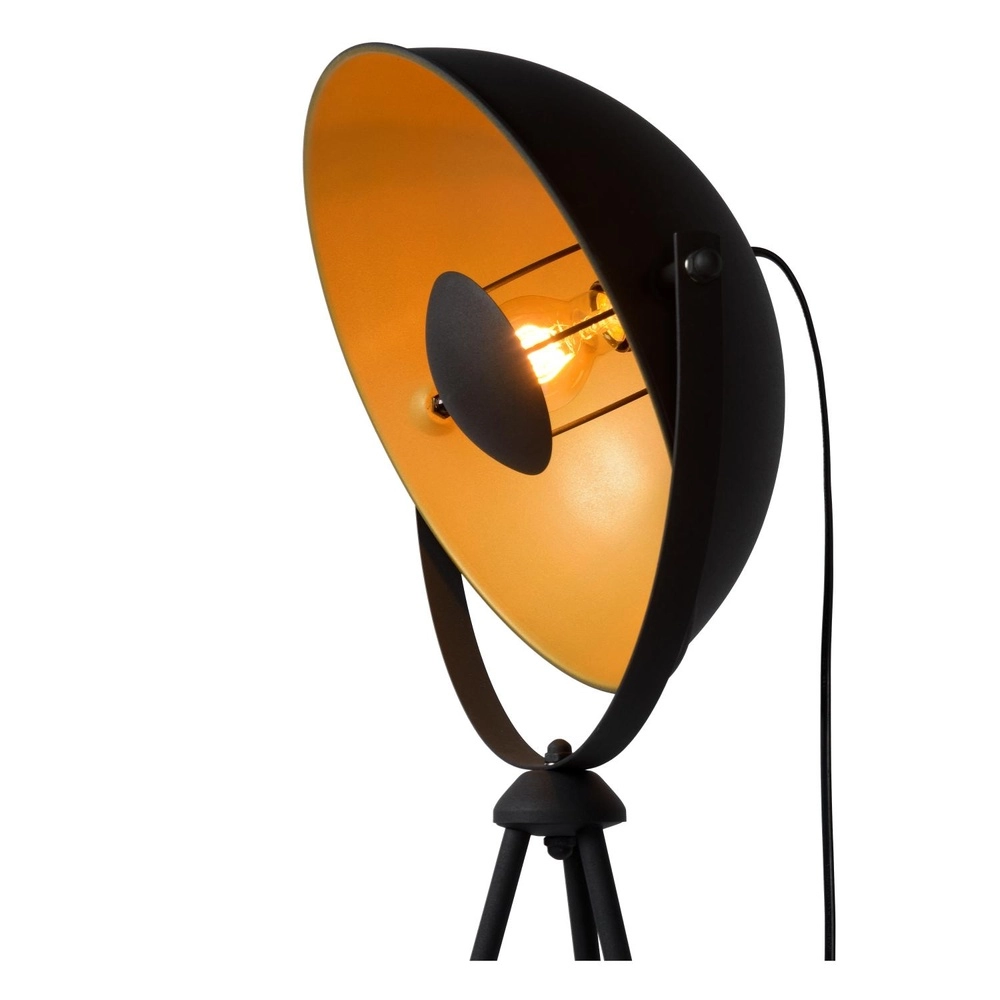 Industrie-Stehlampe Alvaro Schwarz Lucide 5411212051202