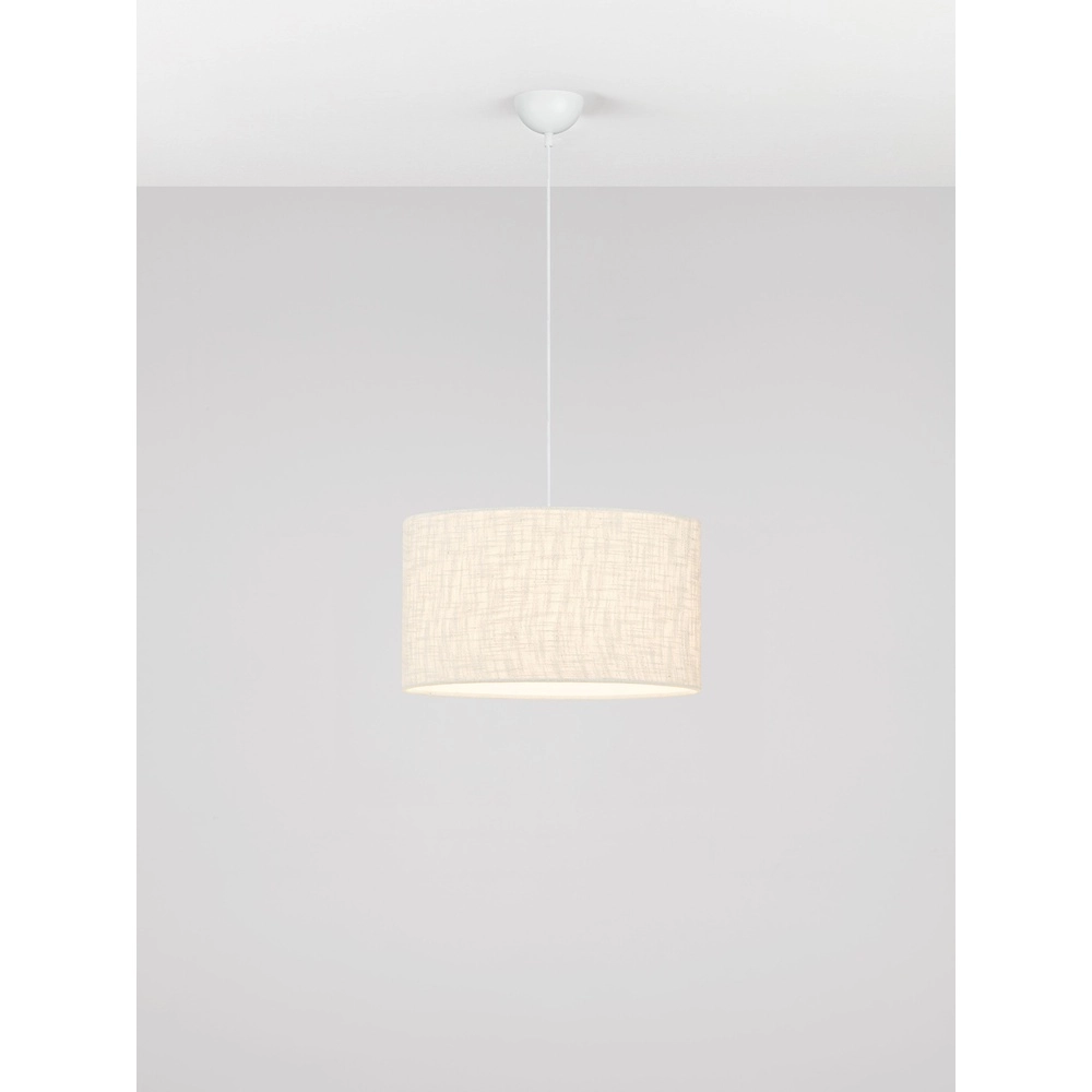 Leinen-Pendellampe Karen Ø 40cm Lyora 5212017493958