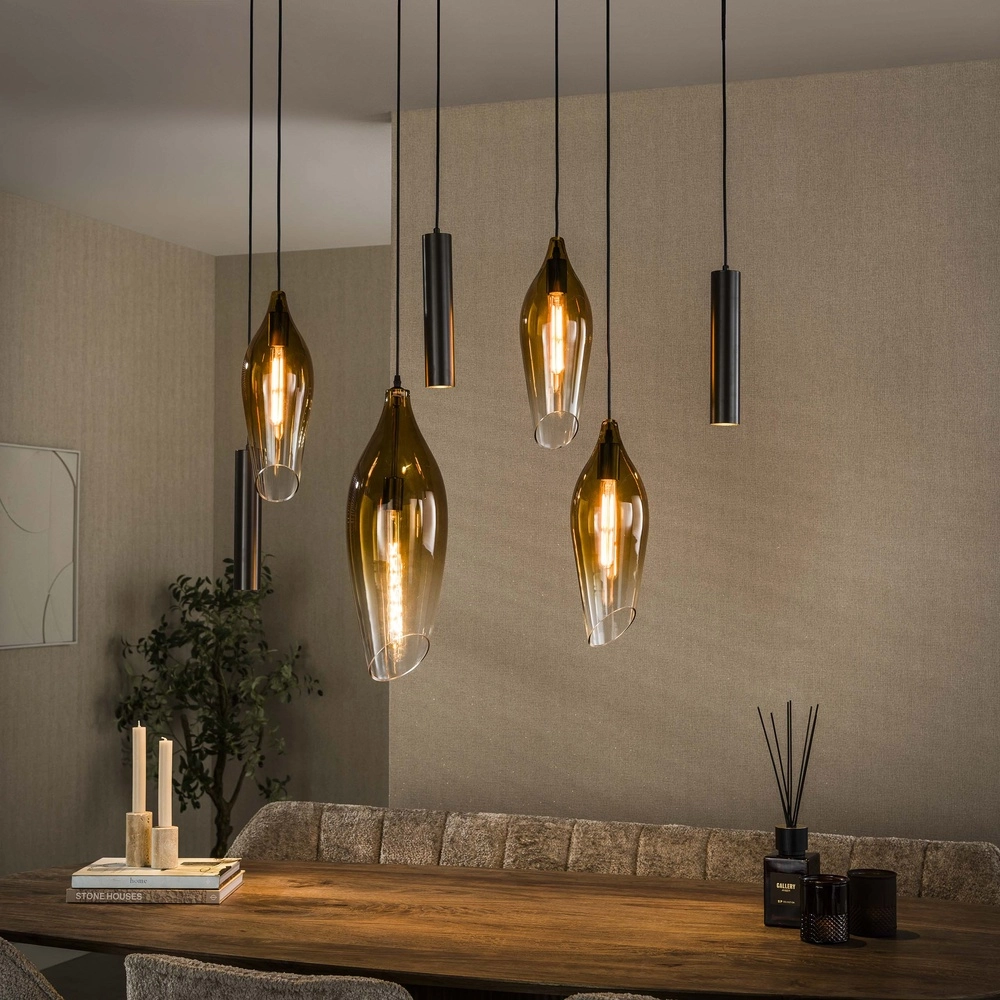 Stilvolle Pendellampe Cocoon mit verblassendem Glas Lyora 8716803511941