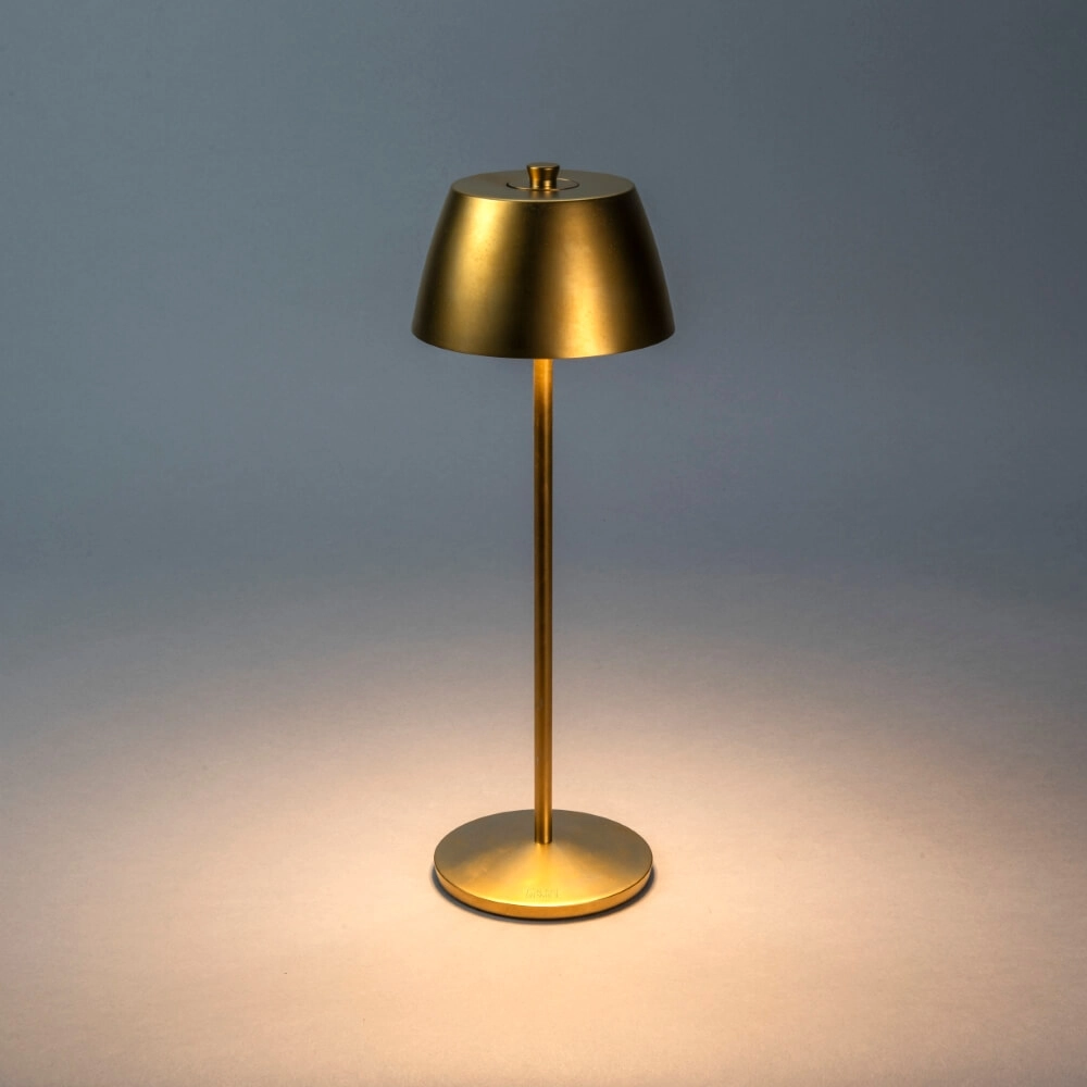 Wiederaufladbare Tischleuchte Eze Gold KonstSmide 7318308408019