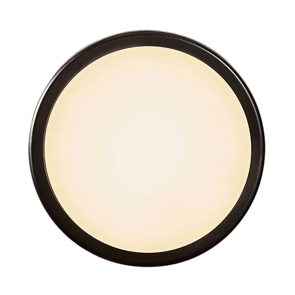 Schwarze Wandleuchte Cuba Outdoor rund Ø 17,5cm Nordlux 5704924004711