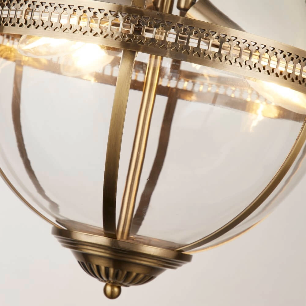 Klassische Hängelampe Coronet Gold Searchlight 5053423243054