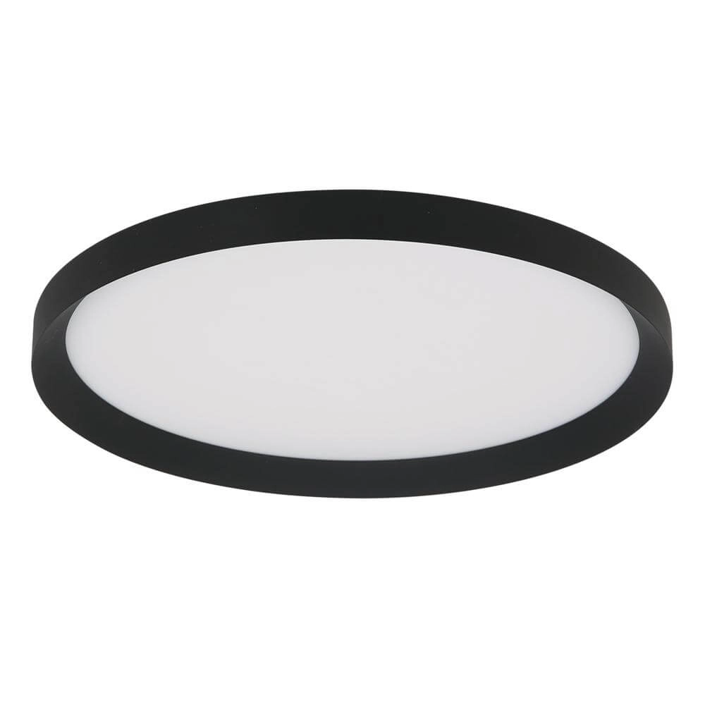 Schlanke Deckenleuchte Flady schwarz Ø 50cm Steinhauer 8712746171860