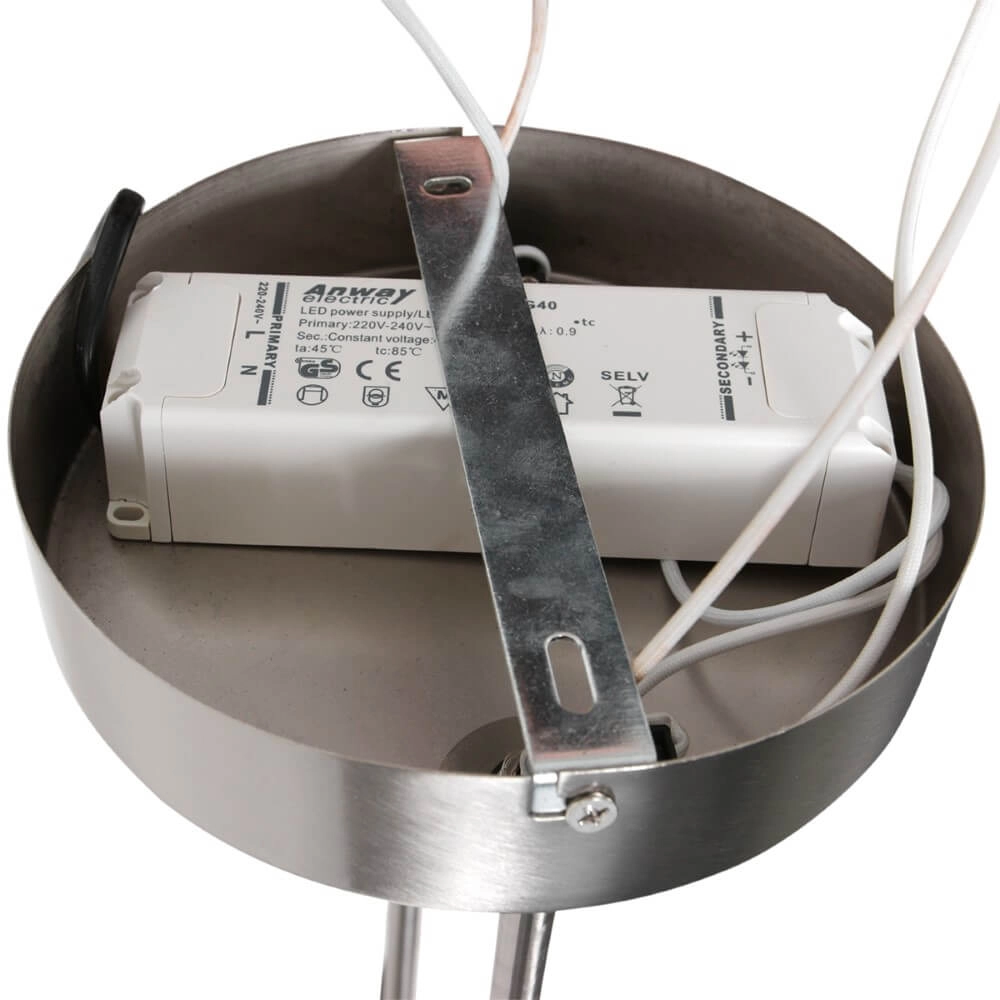 Flexible LED-Hängelampe Soleil Edelstahl Steinhauer 8712746167344