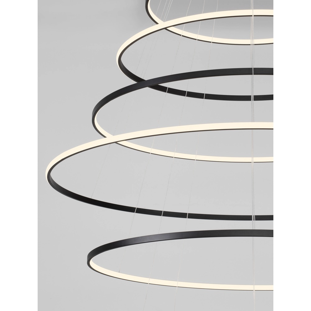 Design-Pendelleuchte Maelo schwarz Ø 150cm Lyora 5212017479747