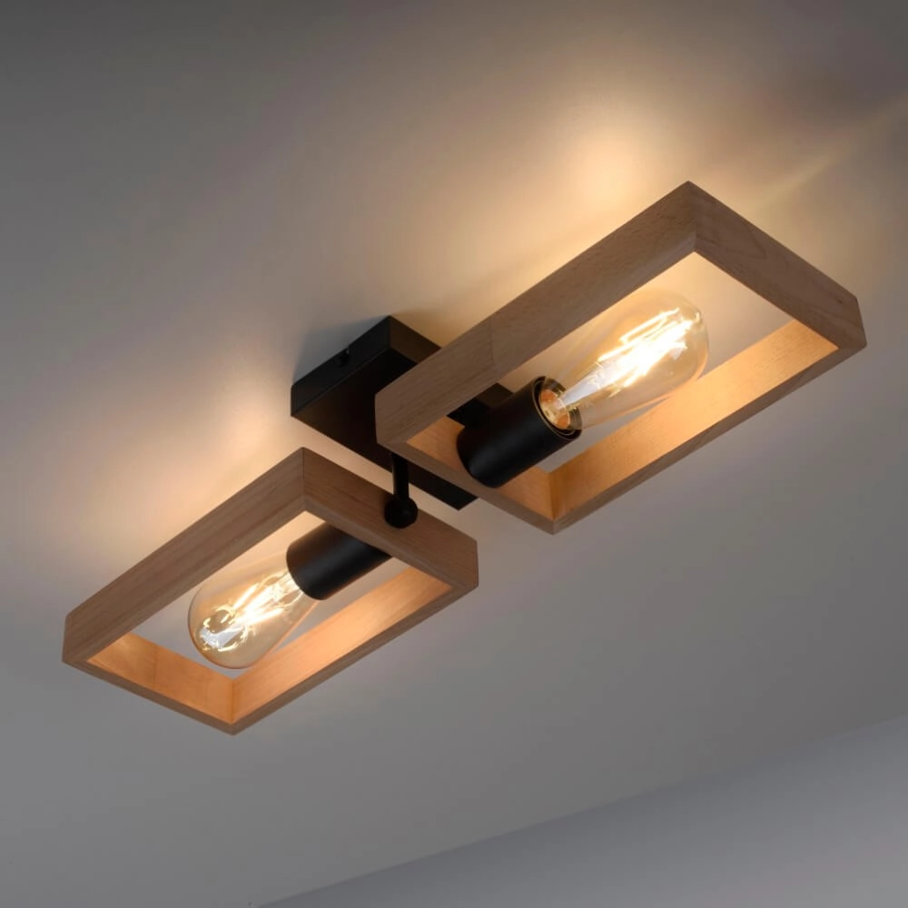 Ländliche Deckenleuchte Franky 2-flammig Just Light 4043689983116