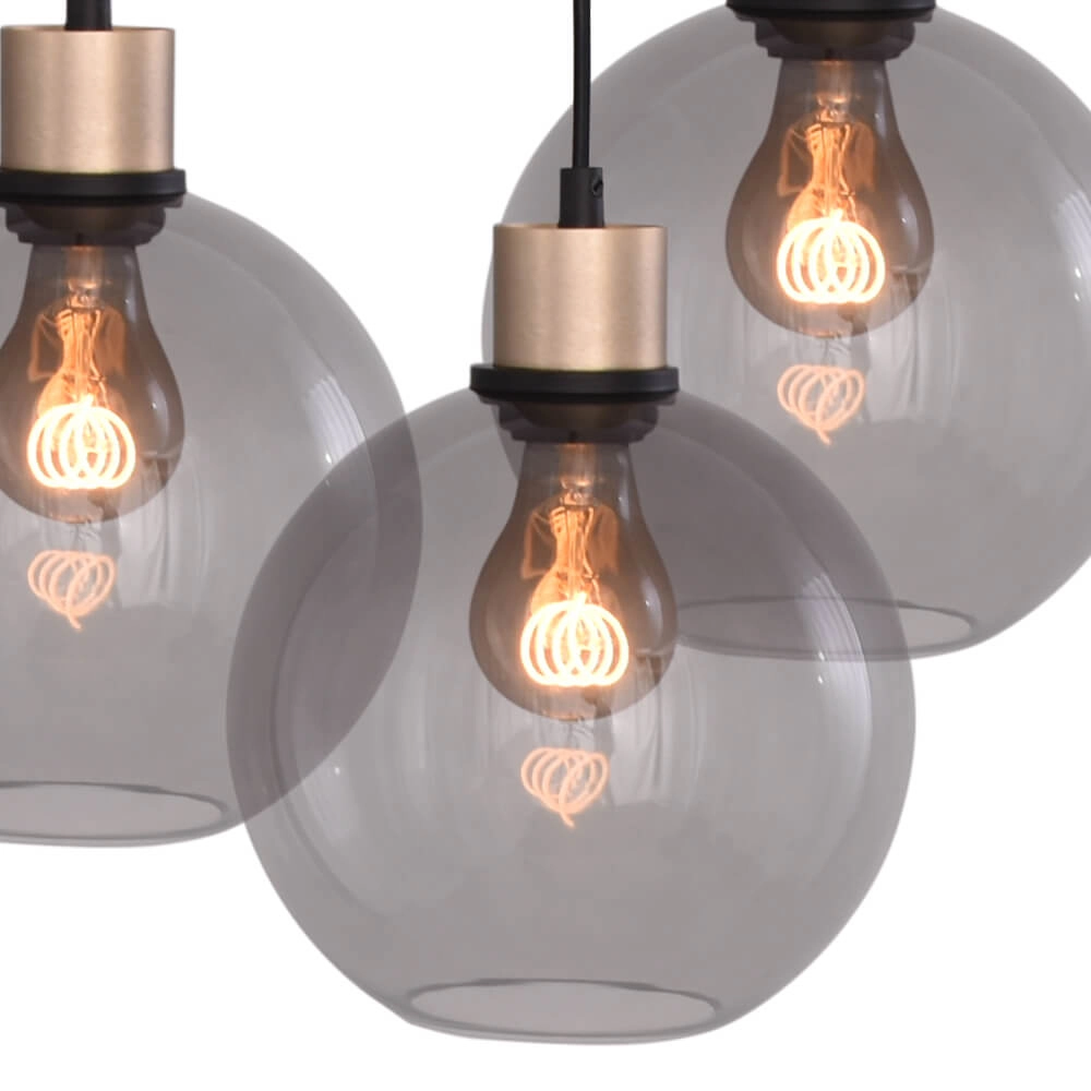 Hängelampe oval Lazise Oval 6x Ø 20cm gold Masterlight 8718121303147
