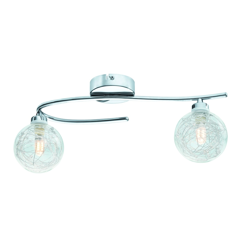 Deckenlampe Horae 2-Licht Chrom