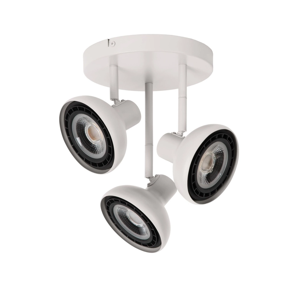Deckenlampe 3-Leuchten Sensas weißes Design GU10 ES111