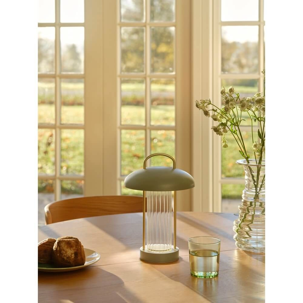 Tischlampe Mirano Grün wiederaufladbar Nordlux 5704924024610