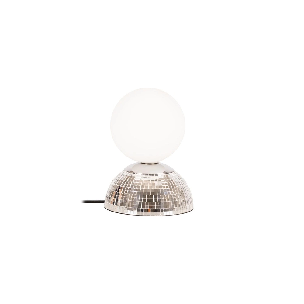 Tischlampe Glitzer Silber