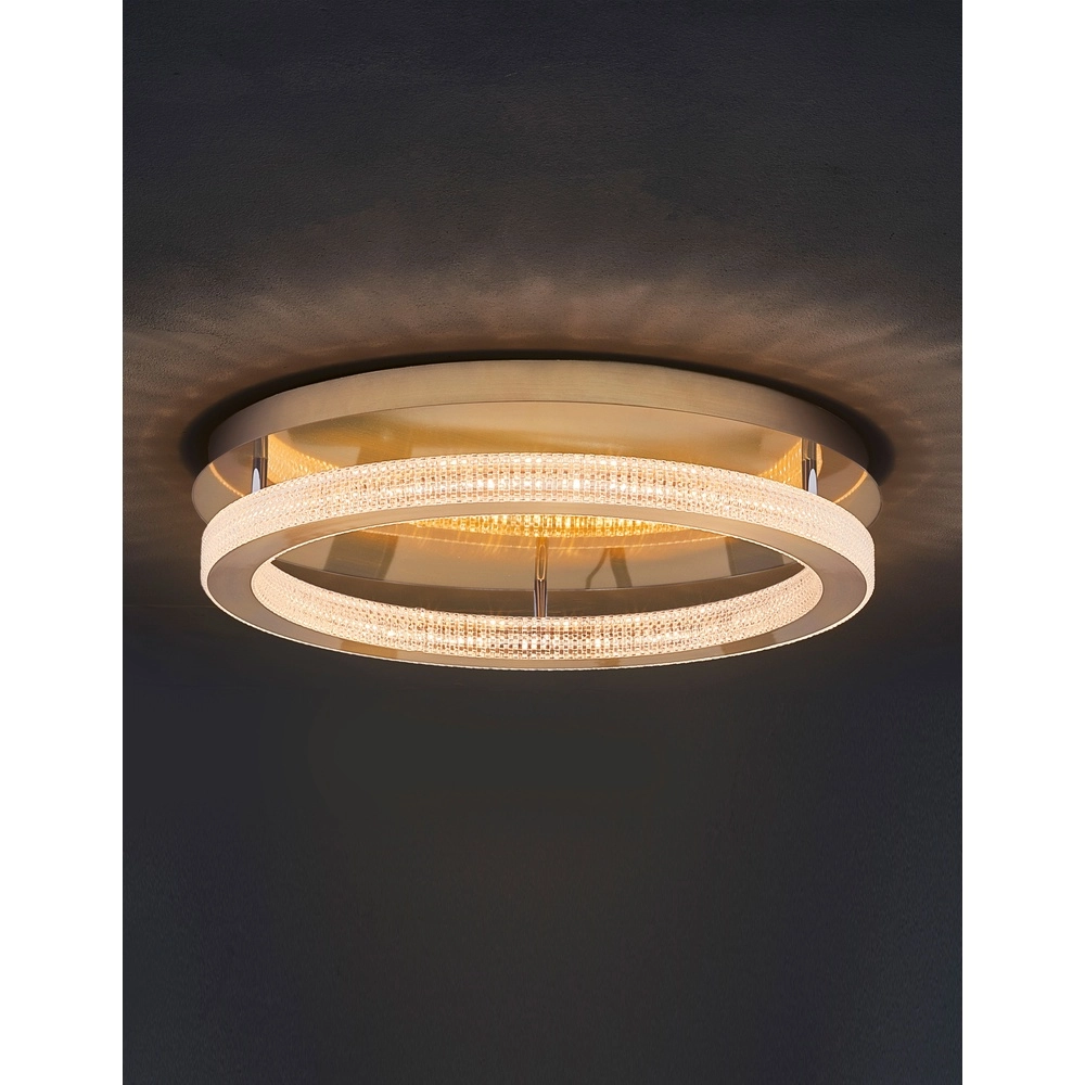 Deckenlampe Fiore gold Ø 60cm Lyora 5212017424167
