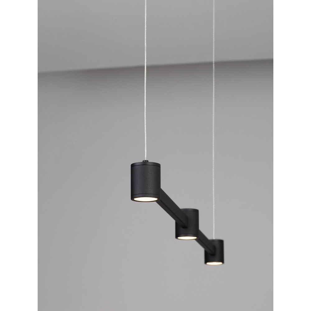 Design-Pendelleuchte Puize 3-flammig schwarz Lyora 5212017448576