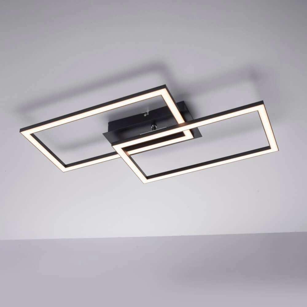 Schwarze Deckenlampe Iven mit LED Paul Neuhaus 4043689981983
