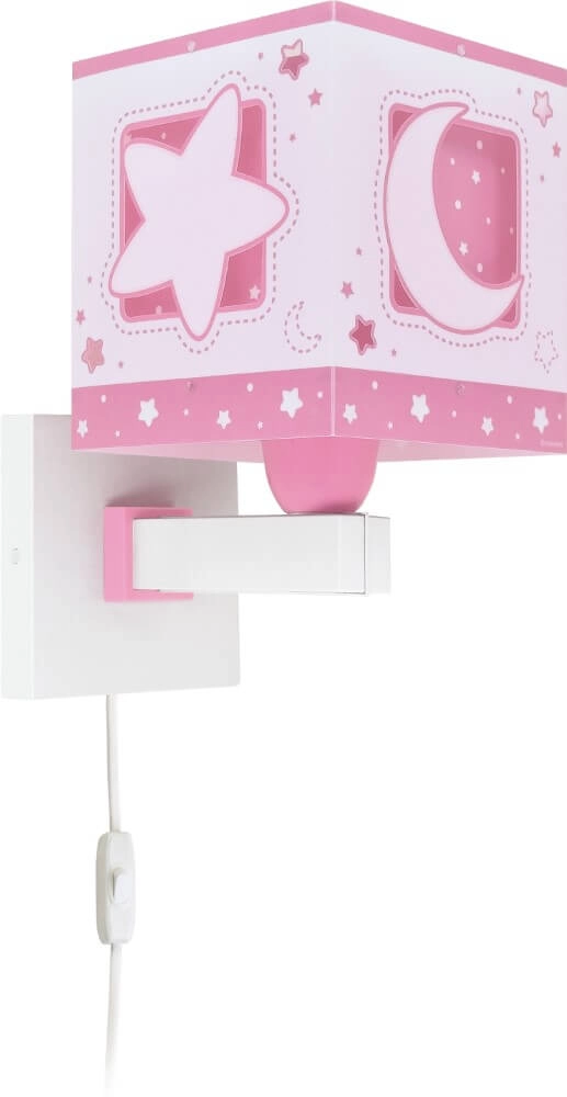Rosa Wandlampe Moonlight für Kinderzimmer Dalber 8420406001920
