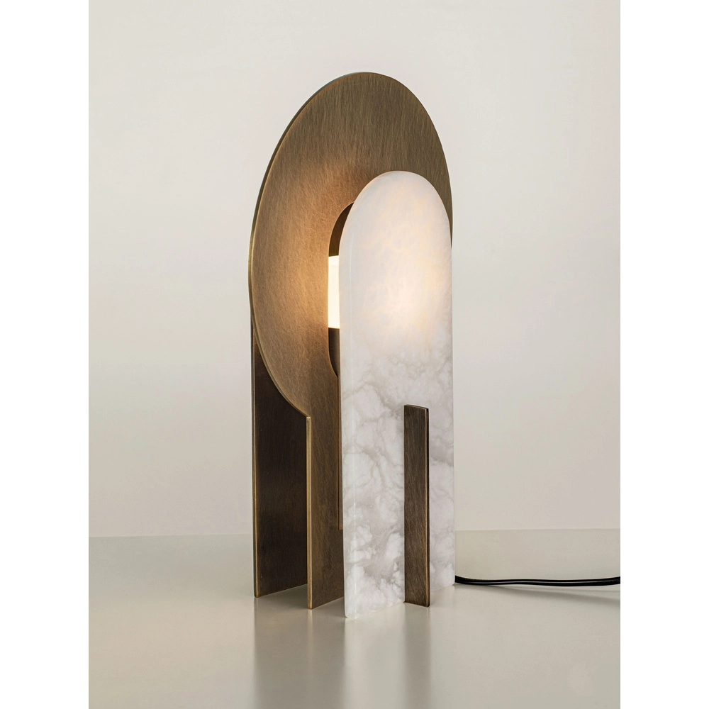 Design-Tischlampe Aviel Antikes Messing Lyora 5212063503809