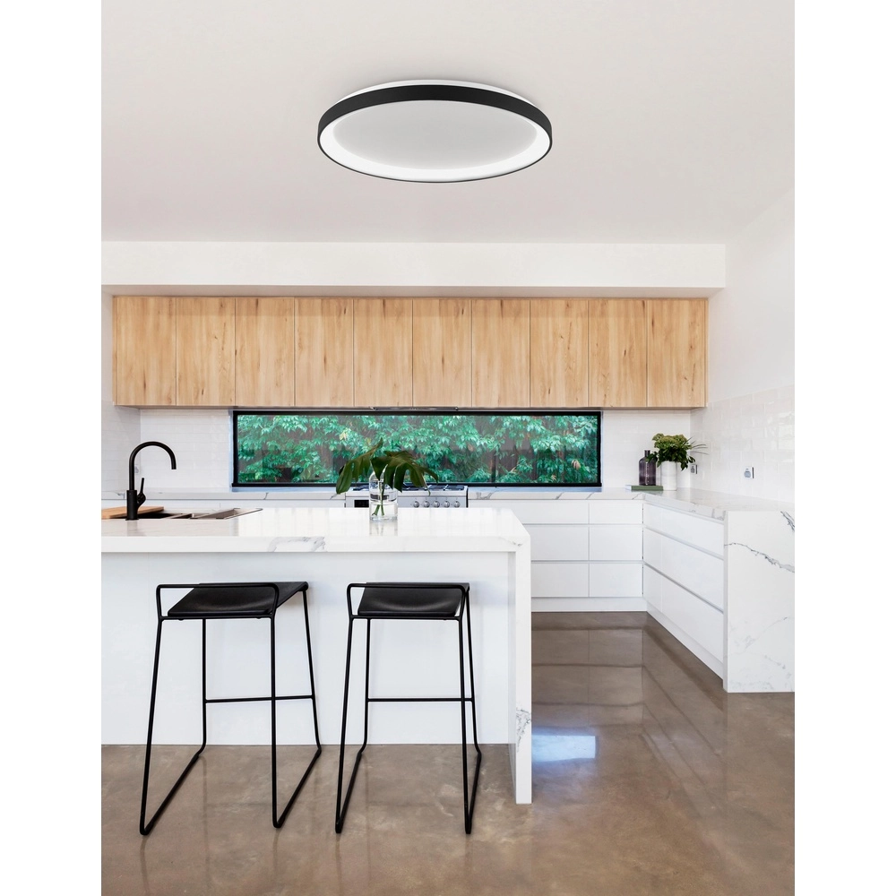 Design-Deckenleuchte Pertino Ø 58cm schwarz