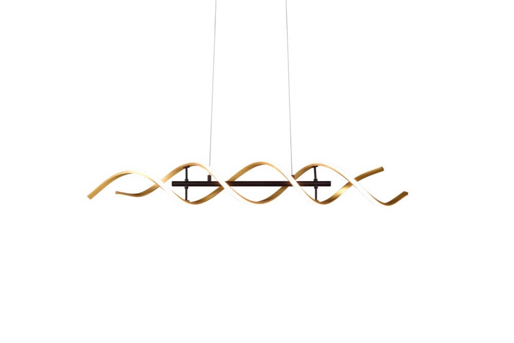 Design-LED-Hängelampe Sequence schwarz mit gold Trio 4017807540734