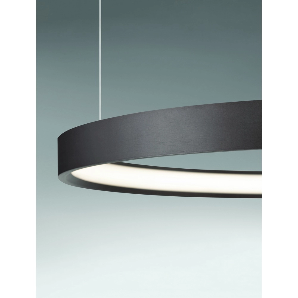Schlanke Pendelleuchte Perrine Ø 60cm kaffeebraun Lyora 5212017438935
