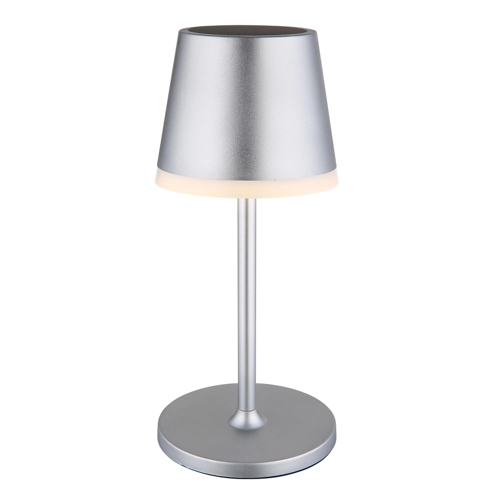 Solartischlampe Vannieso Silbergrau Globo 9007371478361