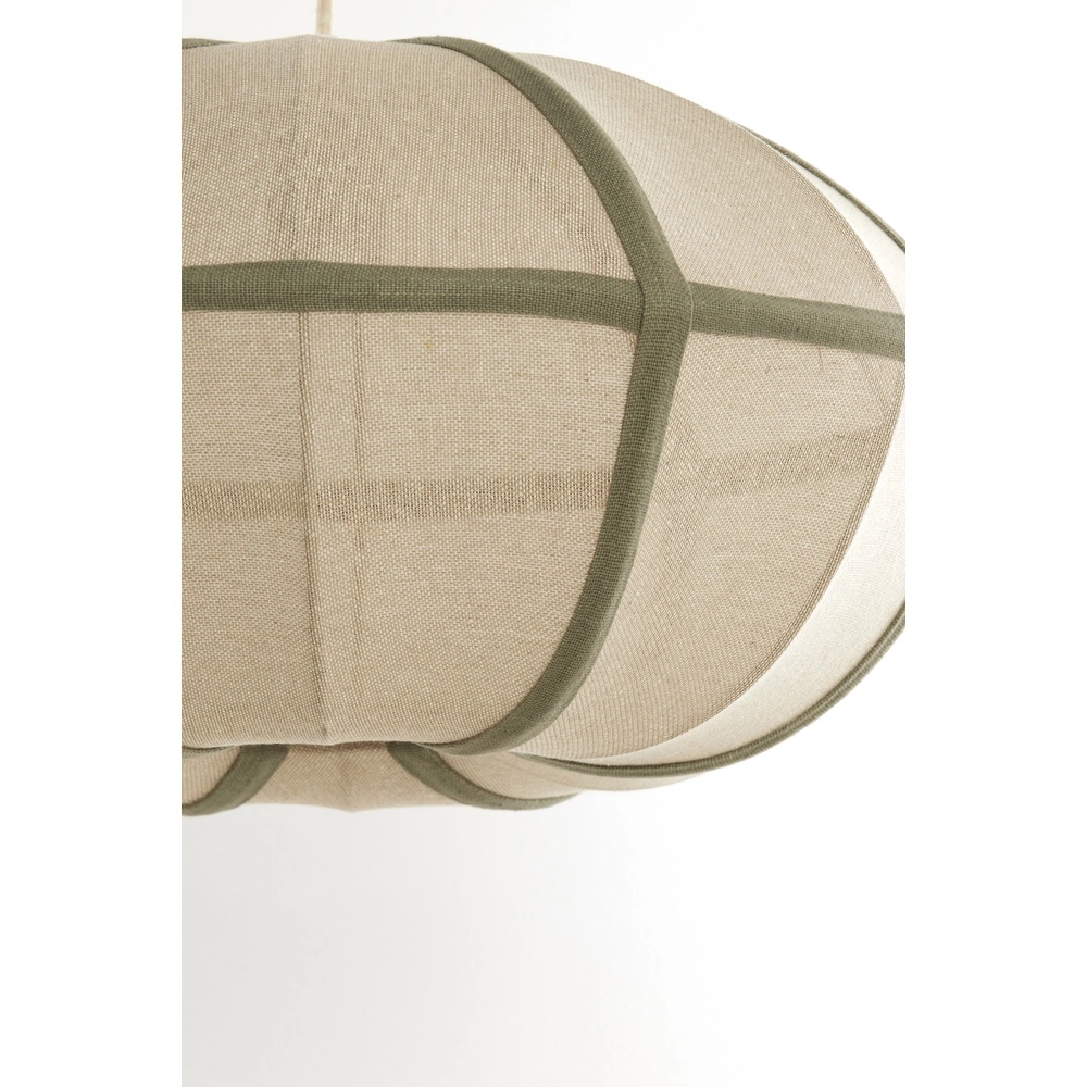 Japandi-Pendellampe Mirelys Ø 49cm – olivgrün Light & Living 8717807835903