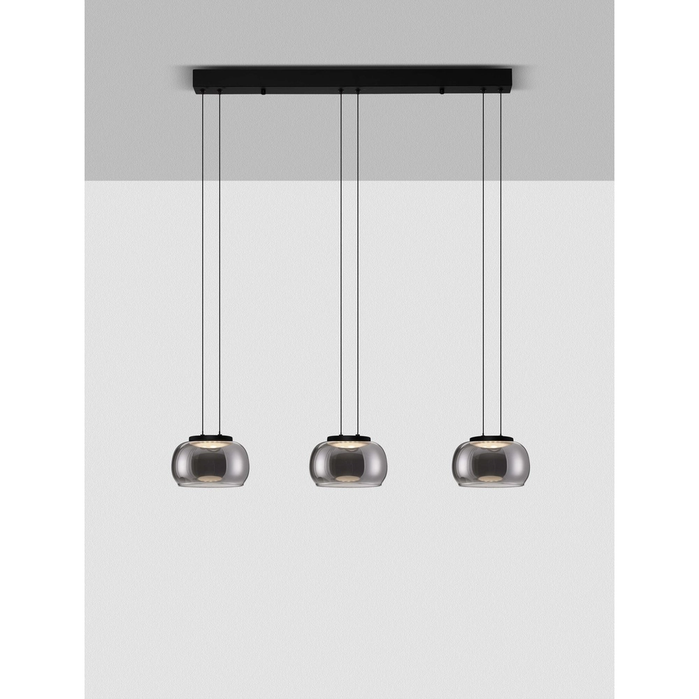 Moderne Pendelleuchte Bios 3-flammig schwarz Lyora 5212017458520