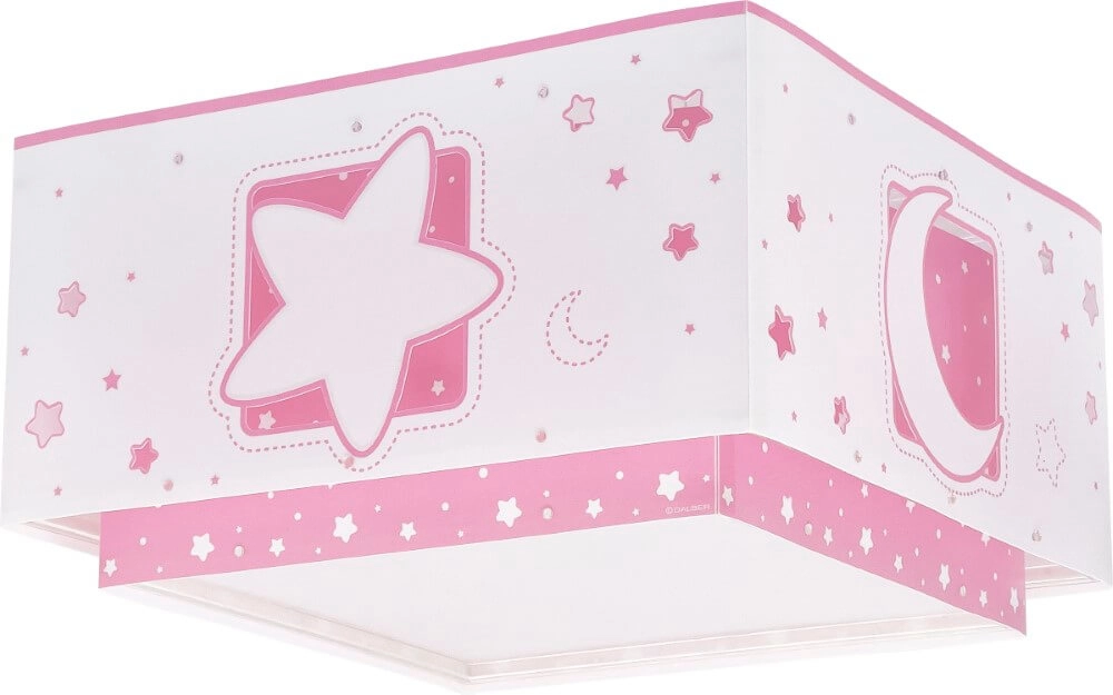 Quadratische Deckenleuchte Moonlight Rosa Dalber 8420406003382