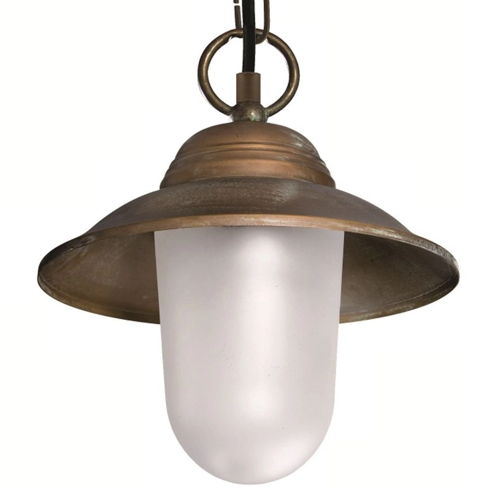Hängeleuchte für Veranda Maritime ländlich 22cm kupferbraun Franssen 8021035005701