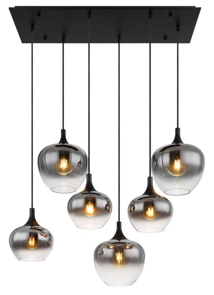 Gerade Hängelampe Maxy 6-Licht