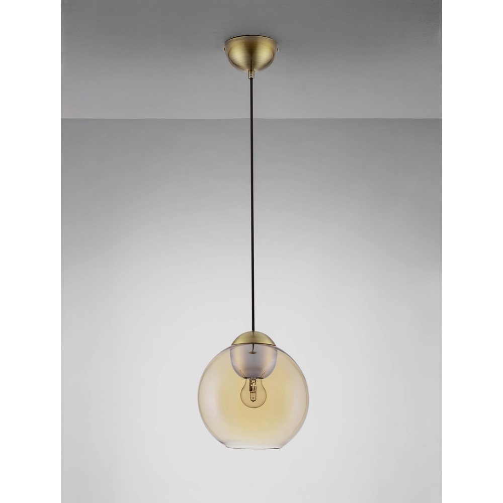 Design-Pendelleuchte Midori Braunes Glas Lyora 5212017434241