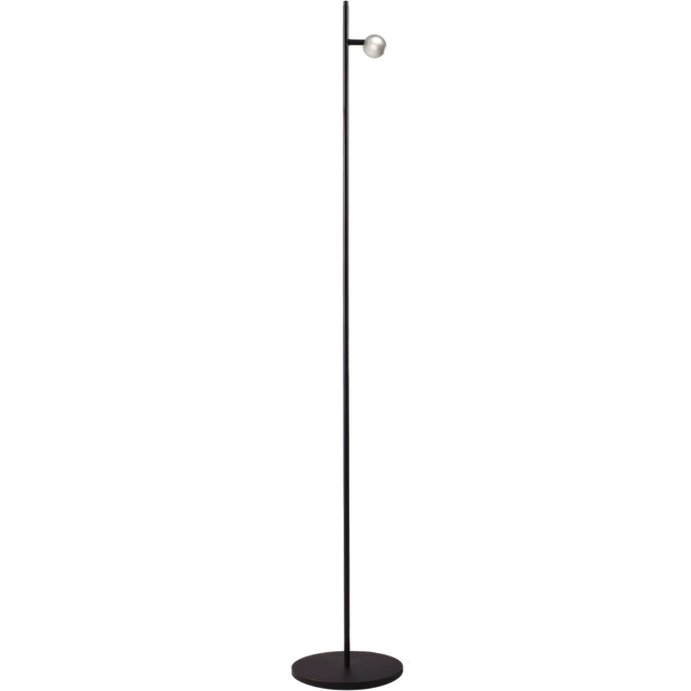 Stehlampe Talana Schwarz mit Nickel