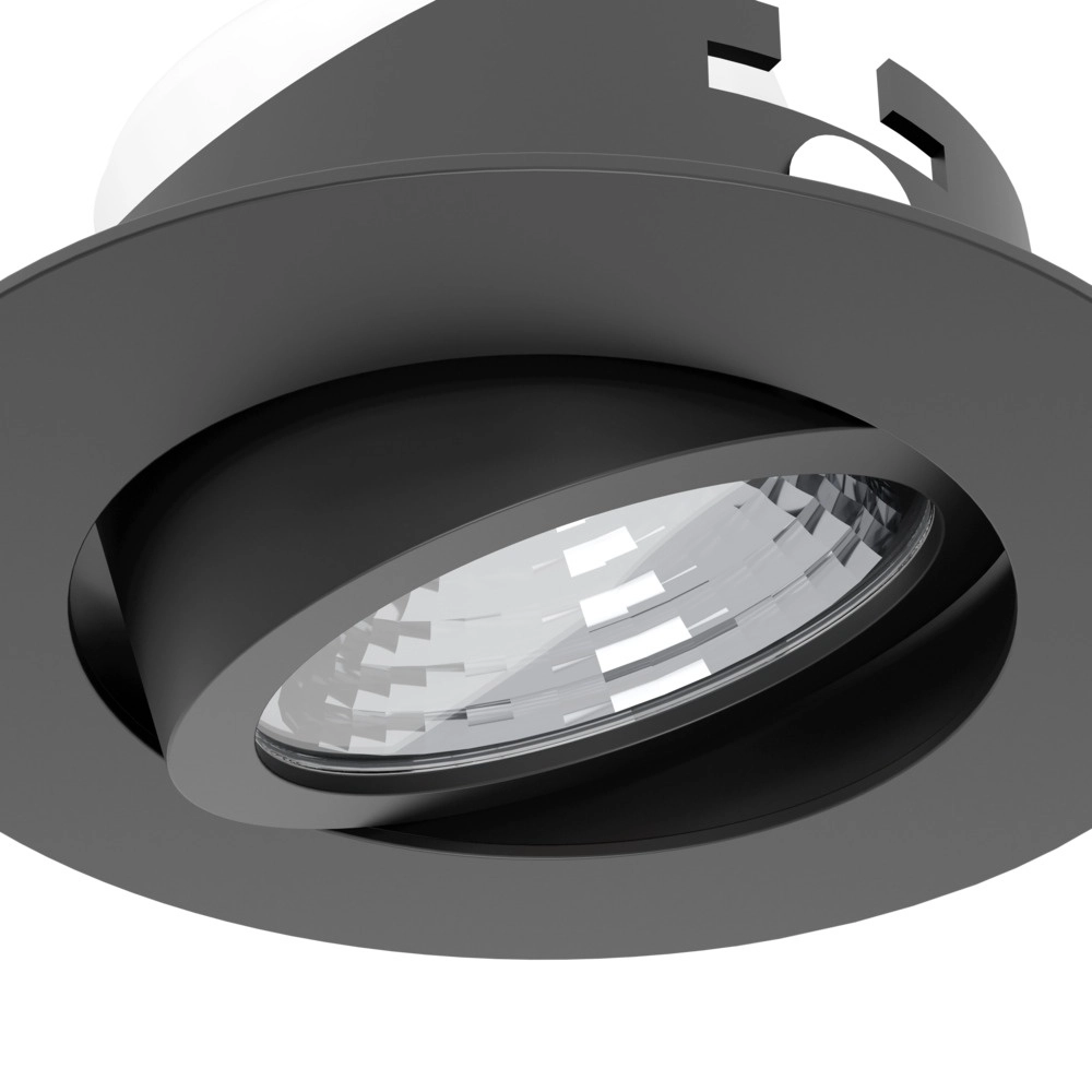 Set mit 3 Einbaustrahlern Saliceto schwarz Ø 8,8cm - 6,4W Eglo 9008606358915