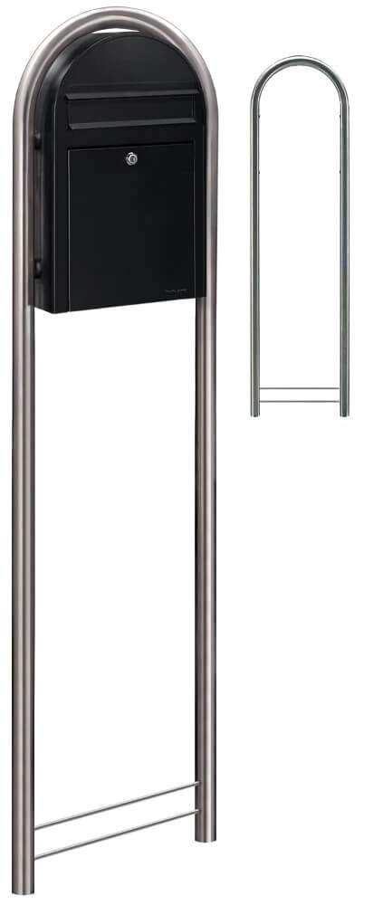 Briefkasten Classic S st9005 Strukturiertes Schwarz Bobi 6417237039323