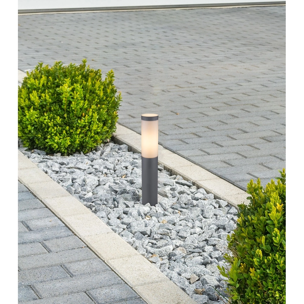 Gartenlampe Boston Anthrazit mit Weiß Globo 9007371404575