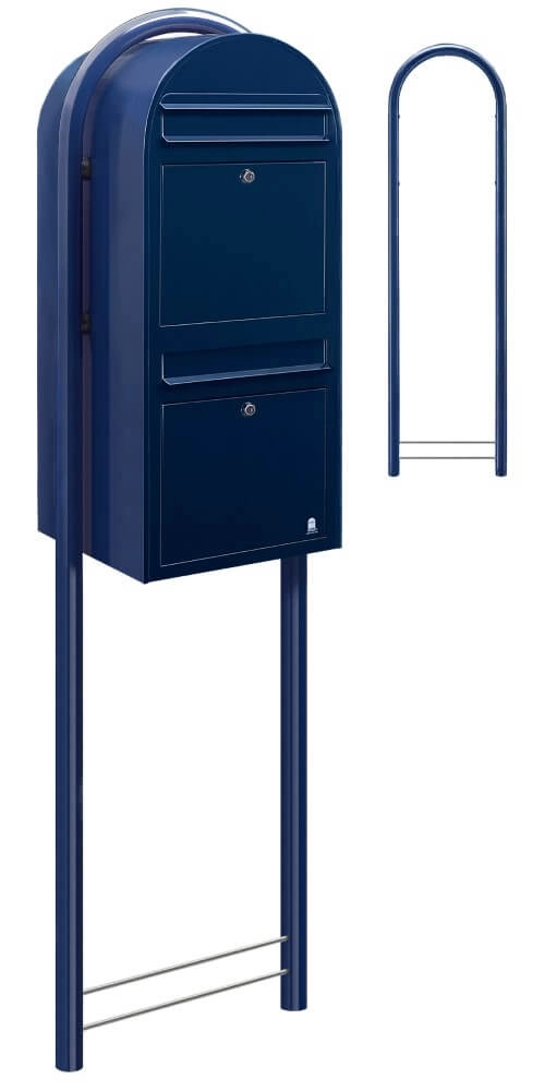 Briefkasten Duo 5003 Dunkelblau Bobi 6417237014092