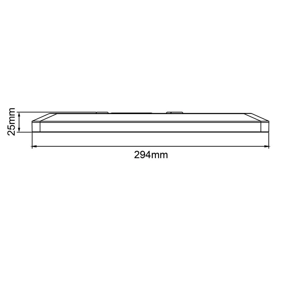 Deckenleuchte Sorell 29,5 x 29,5 cm weiß Brilliant 4004353413704