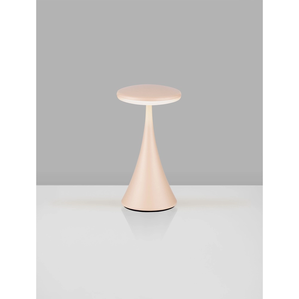 Tischlampe Elbo sandbraun wiederaufladbar über USB Lyora 5212017476968