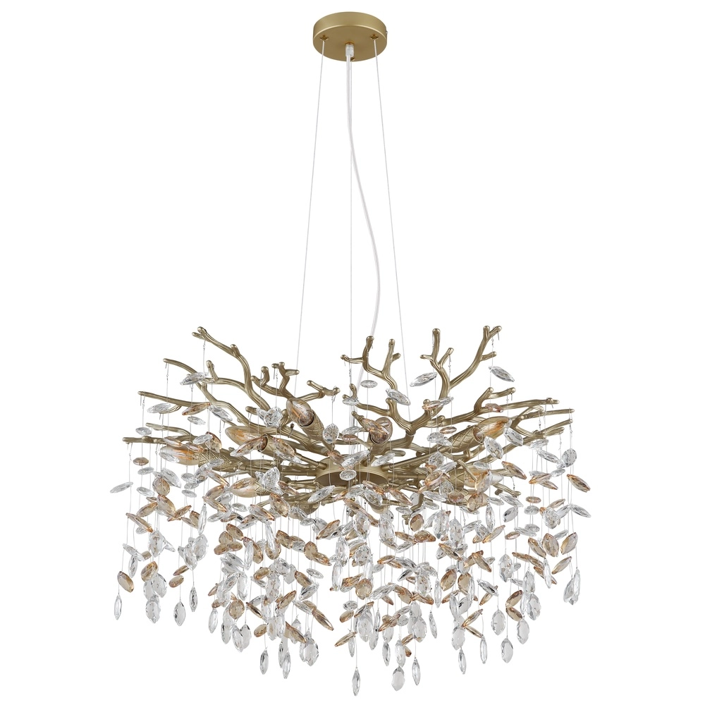 Pendellampe Queena gold Ø 80cm Globo 9007371522682